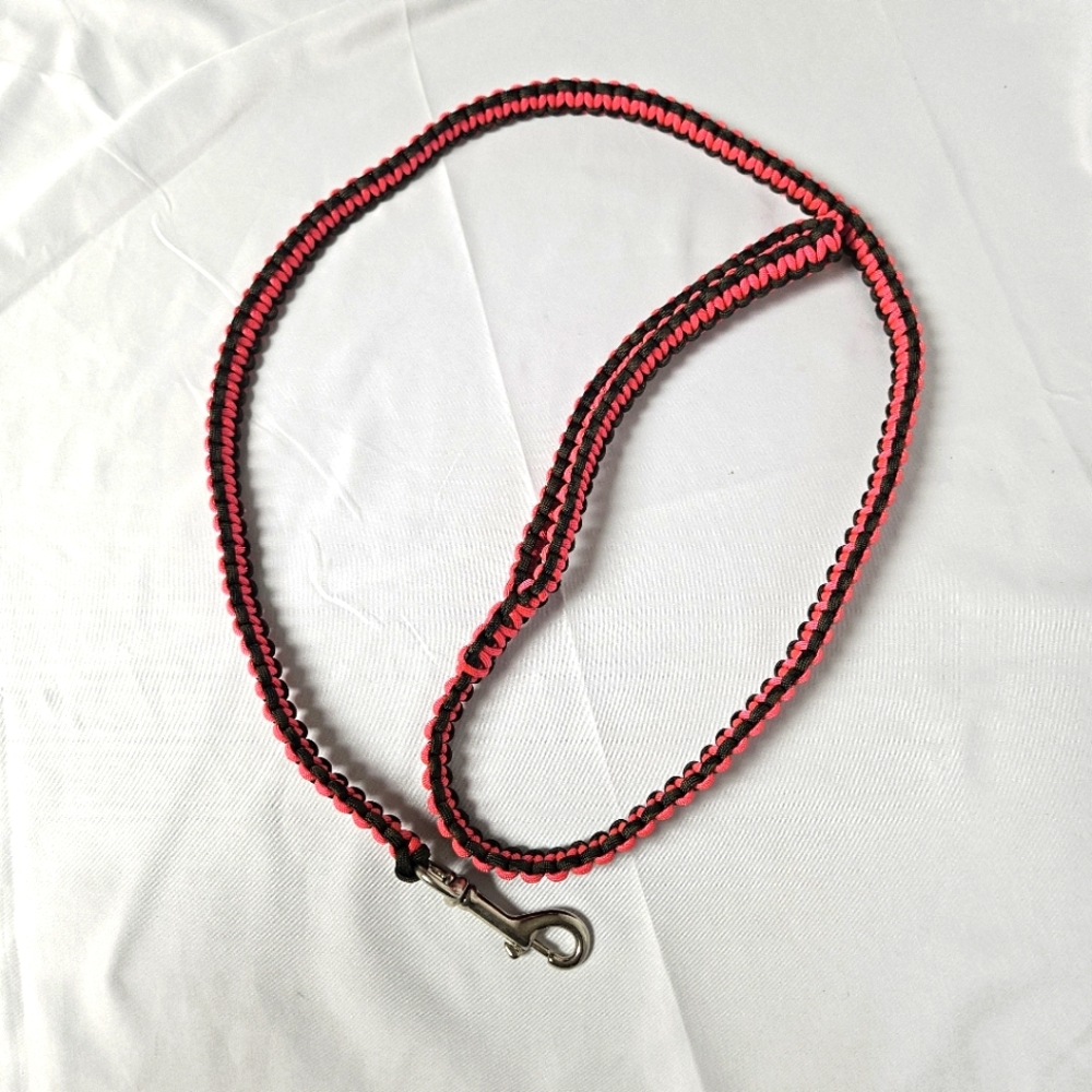 Handmade 550 Parcord Braided Dog Leash Pink Camo